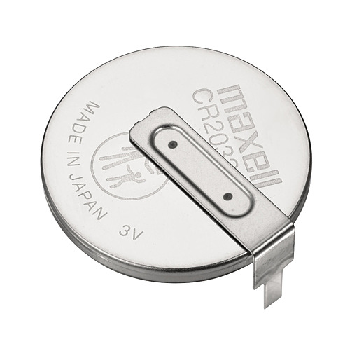 マクセル　コイン形二酸化マンガンリチウム電池「CR」　端子付き　CR2032  T6　LES