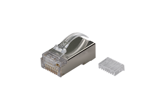 日本製線　Cat.5e シールド LANケーブル用RJ45モジュラープラグ（2ピース、ブーツ無）　NSP524-S