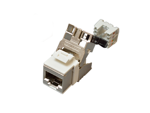 日本製線　Cat.6 シールド LANケーブル用RJ45モジュラージャック　NSJ6-S-KEY