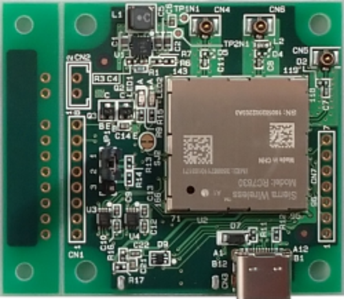 ラインアイ　LTE-CAT4無線モジュールRC7630組込み評価ボード　EB-RC7630-BN