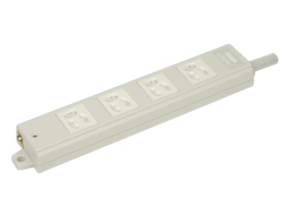 TERADA　シャッター付ハーネスプラグ抜止OAタップ4口3M　SHY453W